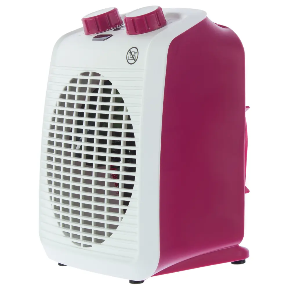 Тепловентилятор спиральный электрический Equation с механическим термостатом, 2000 Вт, цвет розовый STLM-2092379