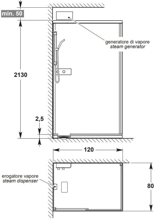 Многофункциональная угловая душевая кабина с раздвижной дверью Kinedo K1000 ARCH-00100999 - Вид №8