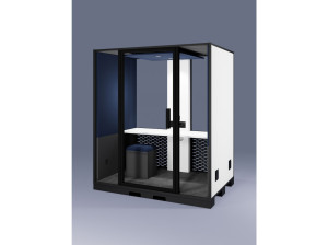 Акустическая офисная кабина со встроенным освещением