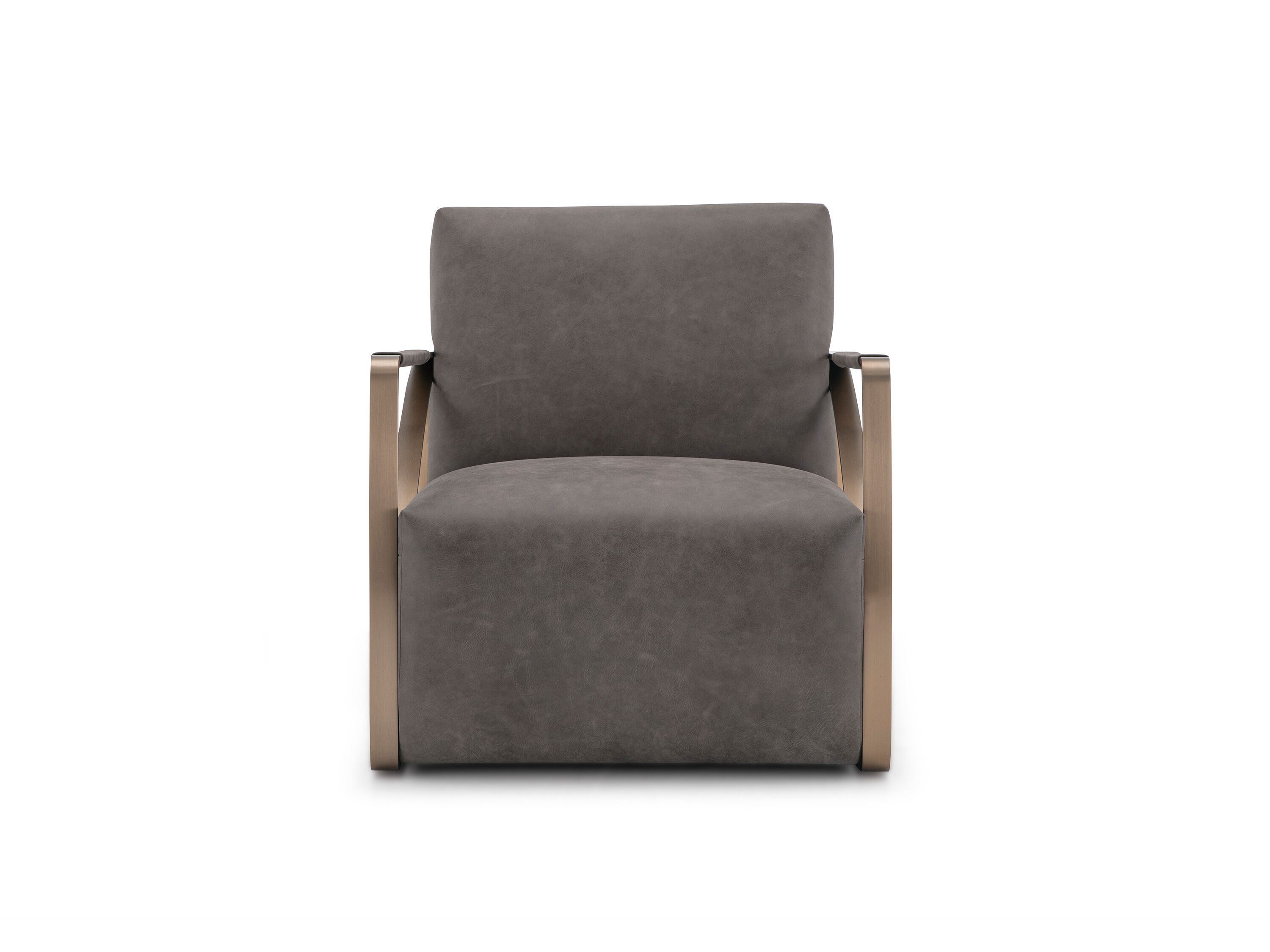 Кожаное кресло с подлокотниками CAMPO DE' FIORI YVOIRE ARCH-00088513 - Вид №1