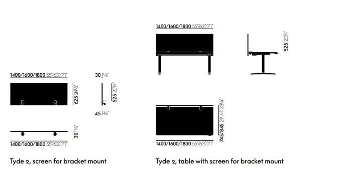 Регулируемый по высоте стол с электрическим движением VITRA Tyde 2 ARCH-00045440 - Вид №37