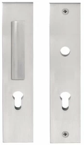 Formani Ручка для входной двери на пластине из нержавеющей стали Two Pb23-50/kt -23-28/kt