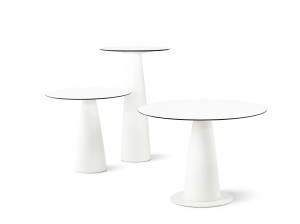 Высокий круглый стол из полиэтилена