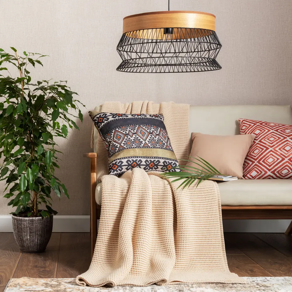 Подушка «Яркость» 50x50 см цвет бежевый SEASONS STLM-2039776 - Вид №4