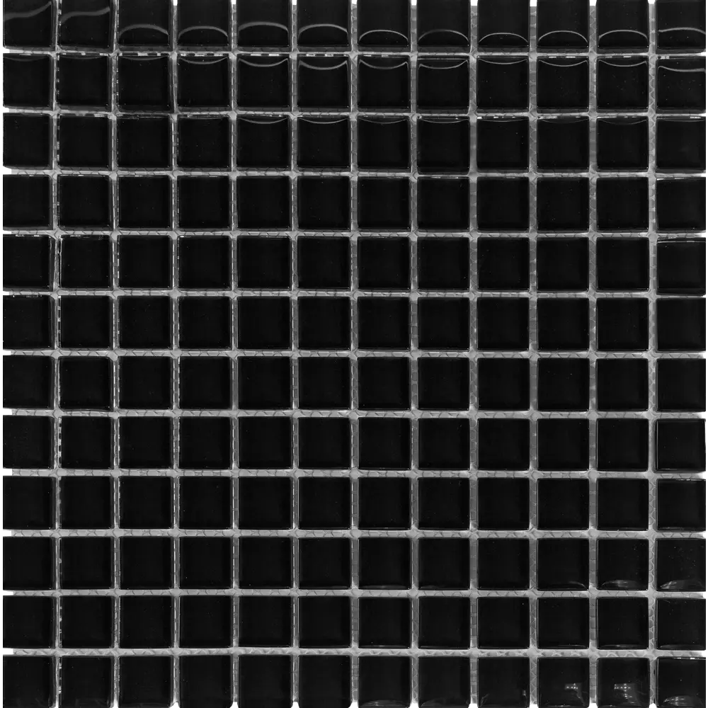 Мозаика стеклянная, черная, 300x300x8 мм Santreyd STLM-2121455