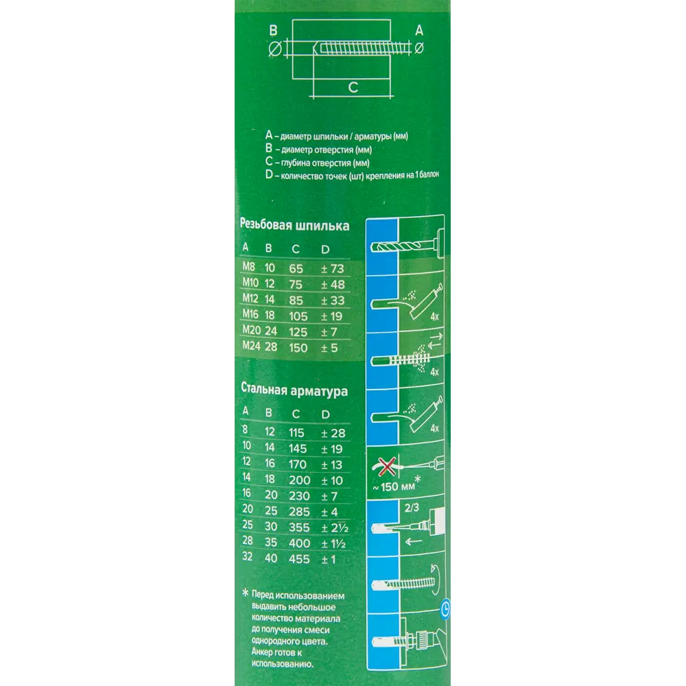 Анкер химический Партнер V-Plus CE 300 BCR универсальный Santreyd STLM-2104211 - Вид №2