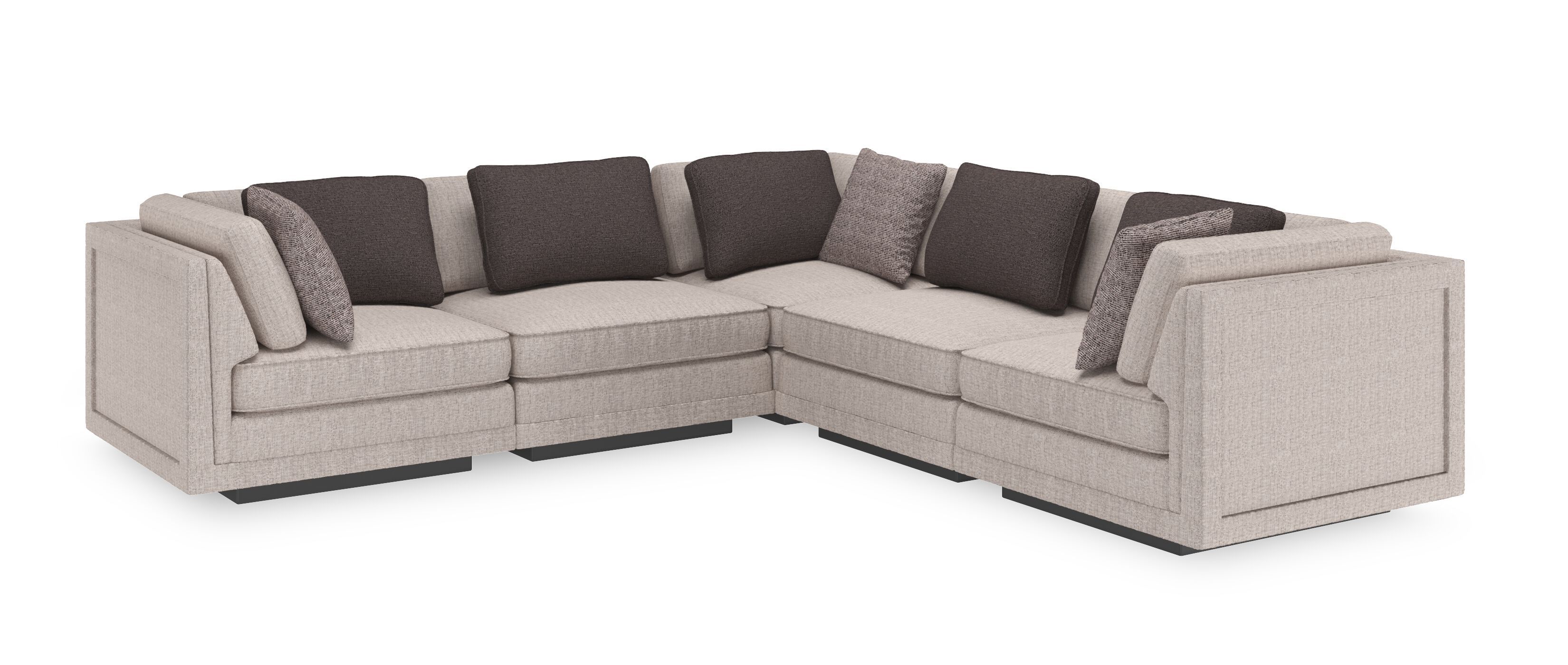 Модульный угловой диван из ткани на 6 мест и более Caracole Fusion ARCH-00115255 - Вид №5