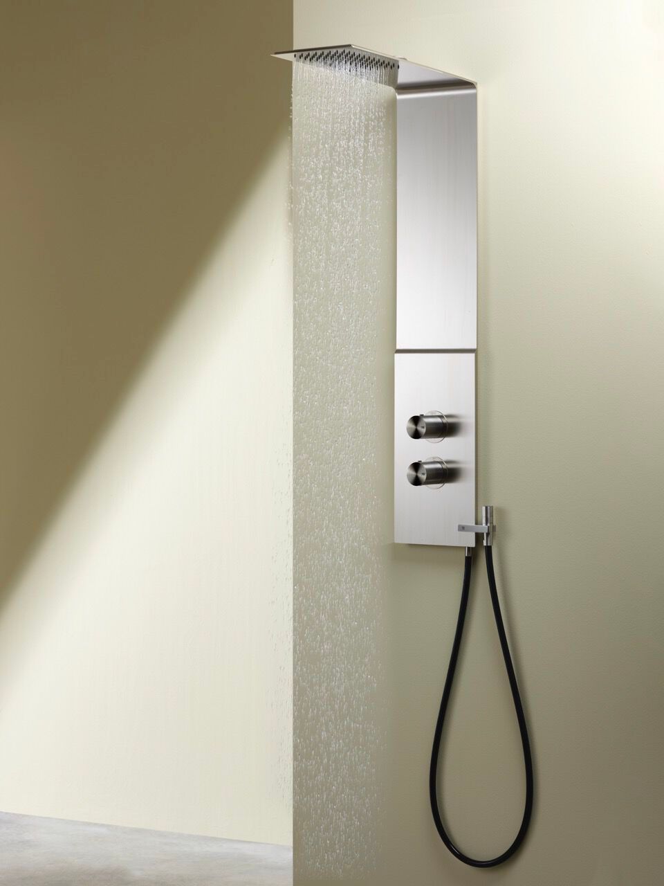 Настенная термостатическая душевая колонка из нержавеющей стали с ручным душем BEAMTECH ARIA CLNR220 ARCH-00070490 - Вид №1