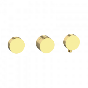 90903005 PREMIUM Полированное золото Термостатического 2/3 внутренних способов горизонтальный с внешним лобным образом манекена Полированное Золото GRB MIXERS