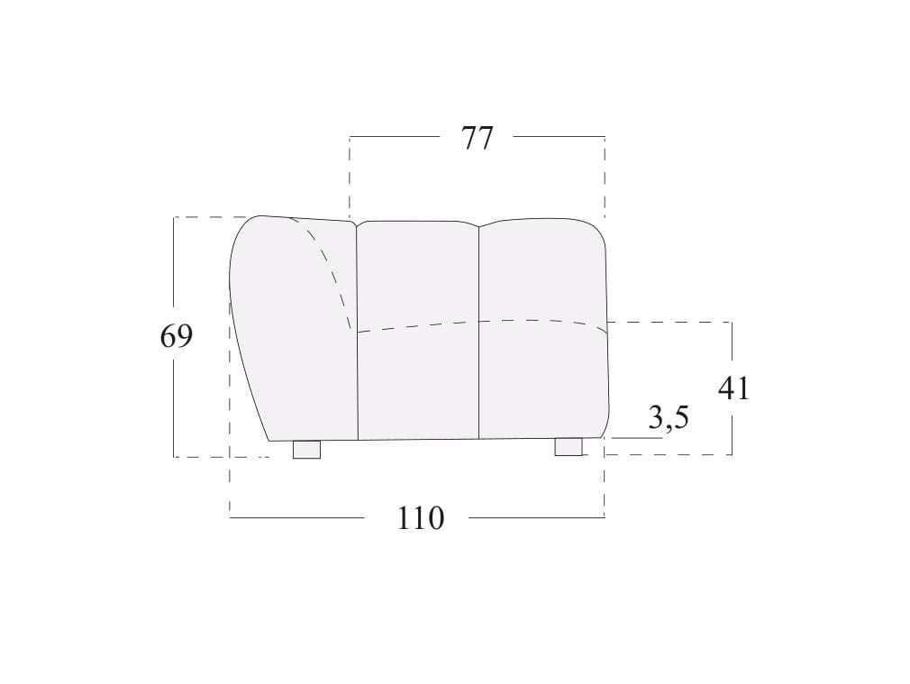 Ткань диван Egoitaliano EROS ARCH-00041547 - Вид №5