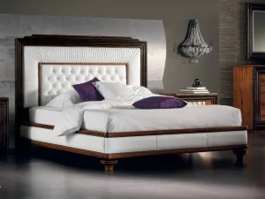 Cantiero Двуспальная кровать из кожи с обитым изголовьем Étoile night Et015