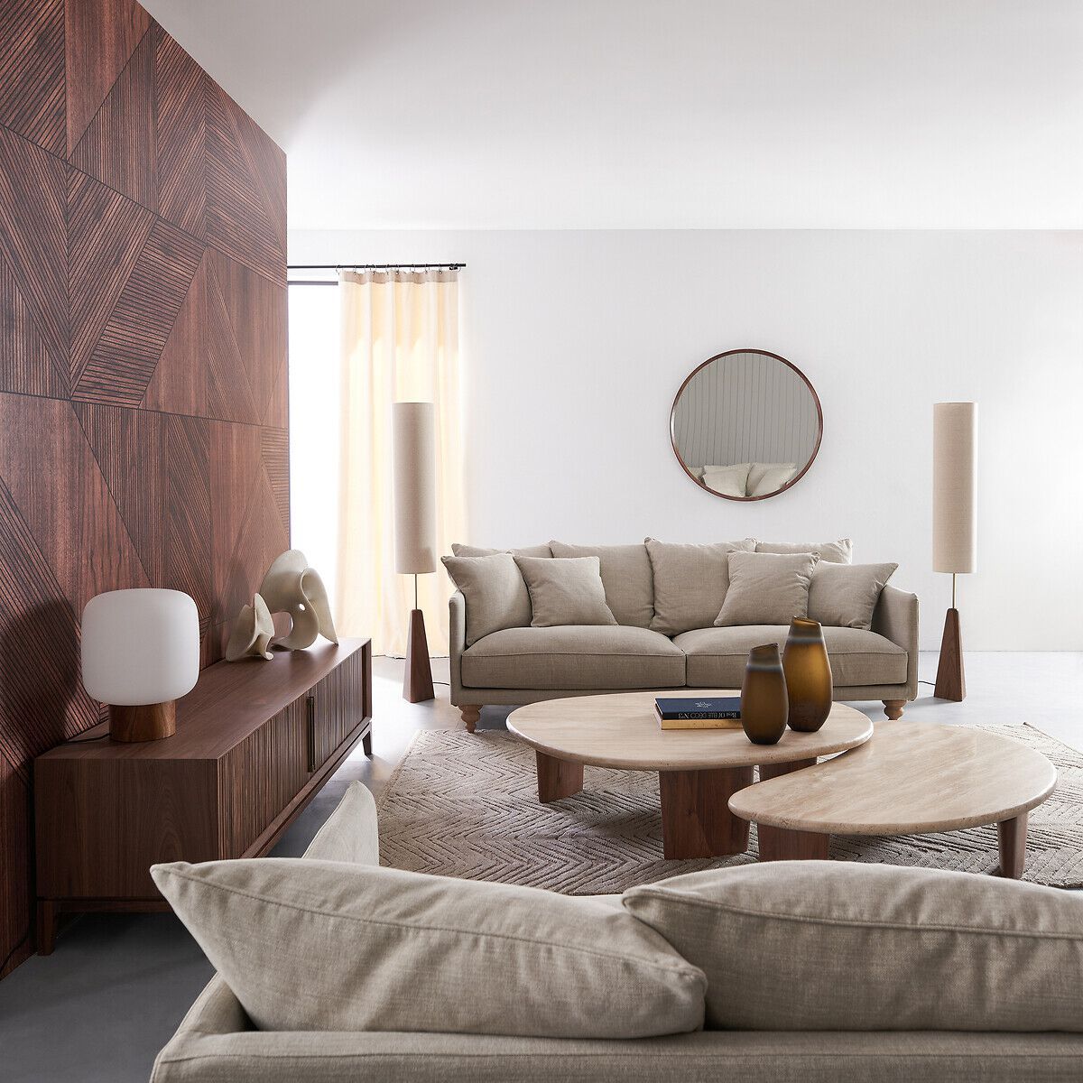 Низкий журнальный столик из травертина AMPM GUIMEL ARCH-00060172 - Вид №5