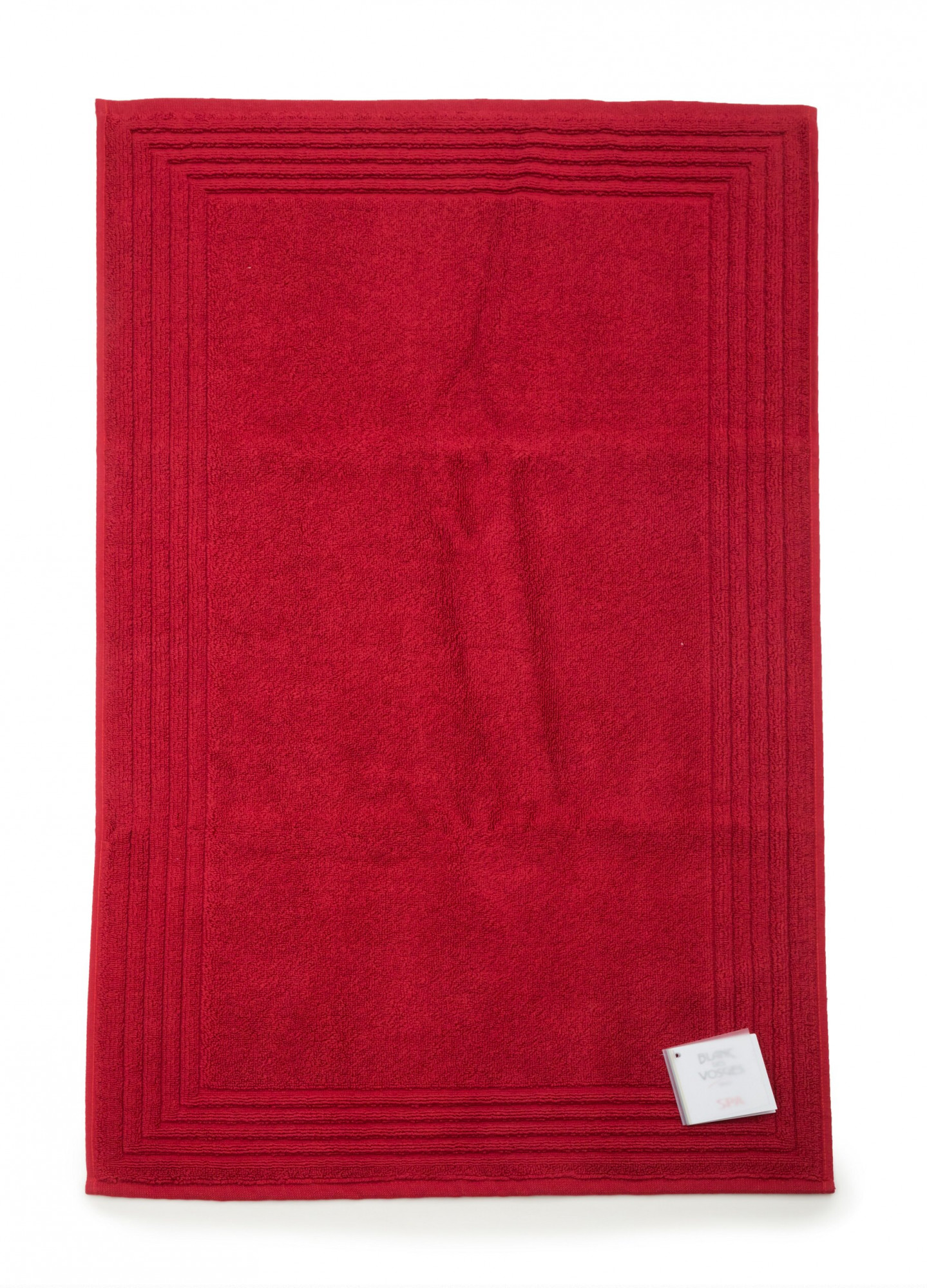 MAT_UNI_PI Коврик для ванной piment красный 50/90 хлопок 1000 гр/м2 Blanc des Vosges Santreyd 