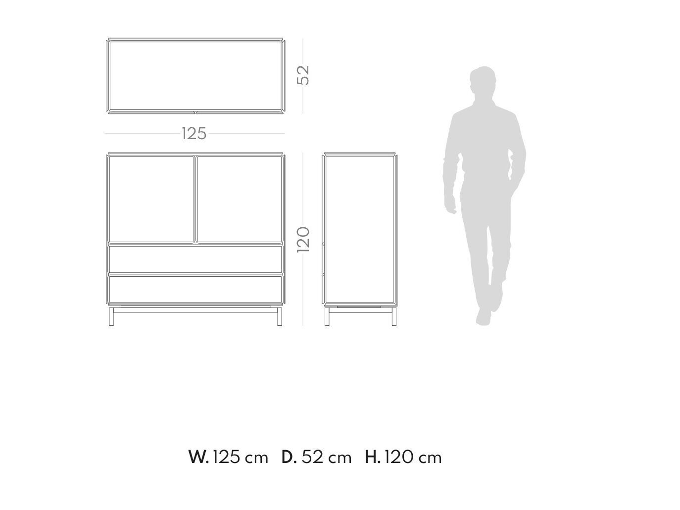 Деревянный шкаф с распашными дверцами PRADDY Metro ARCH-00123192 - Вид №3