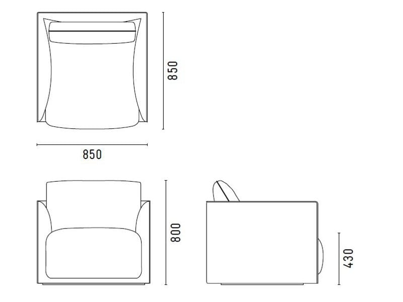 Кресло с подлокотниками SP01 Макс ARCH-00094691 - Вид №2