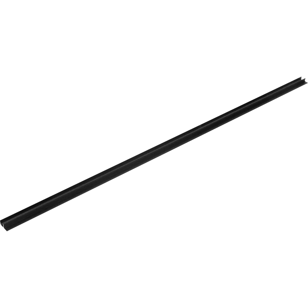 Планка угловая F-образная 60x1.5 см для стеновой панели 6 мм цвет черный Santreyd STLM-2048603 - Вид №1