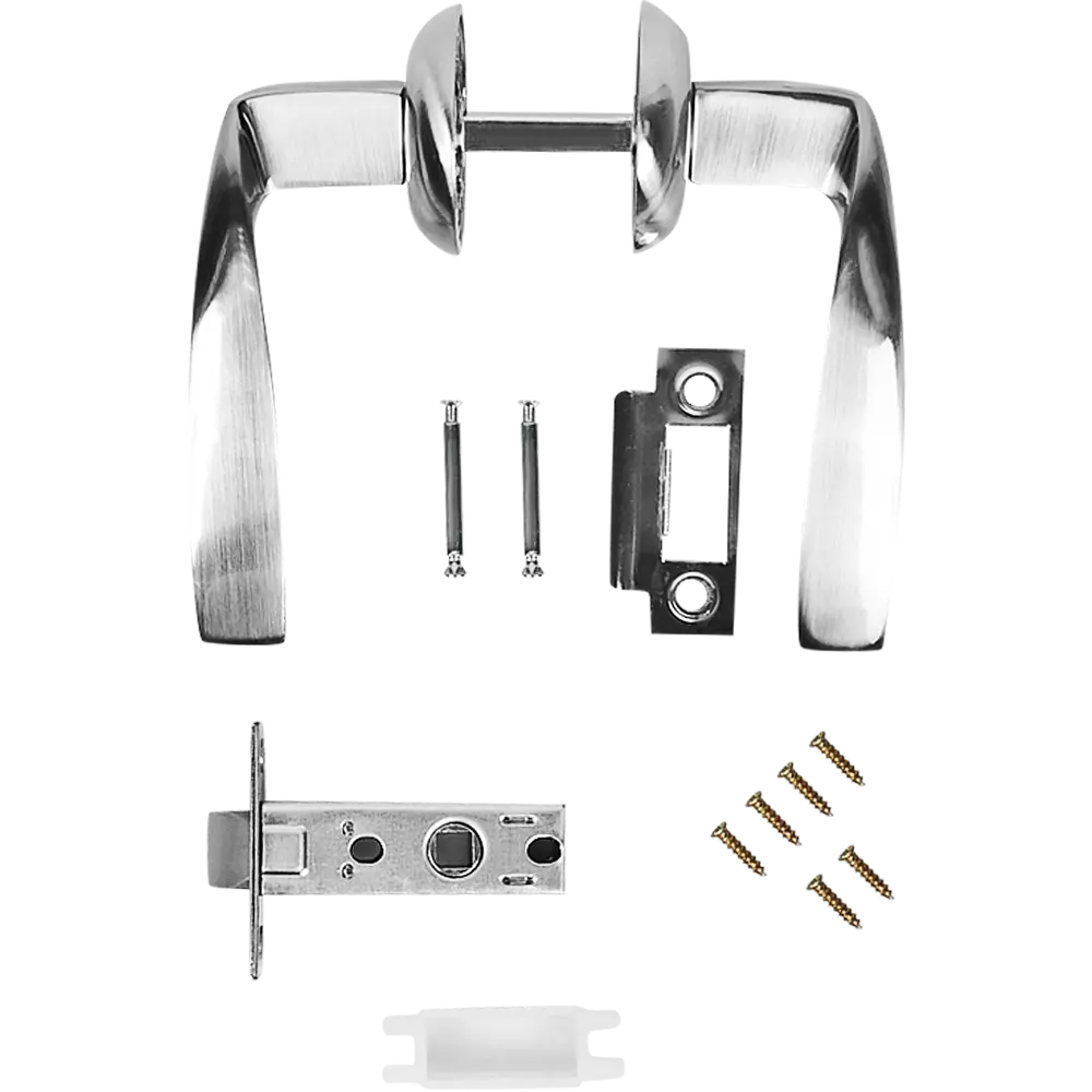 Дверные ручки Edson 18-Z01 без запирания алюминий гальваническое покрытие цвет хром STLM-2012465 - Вид №1
