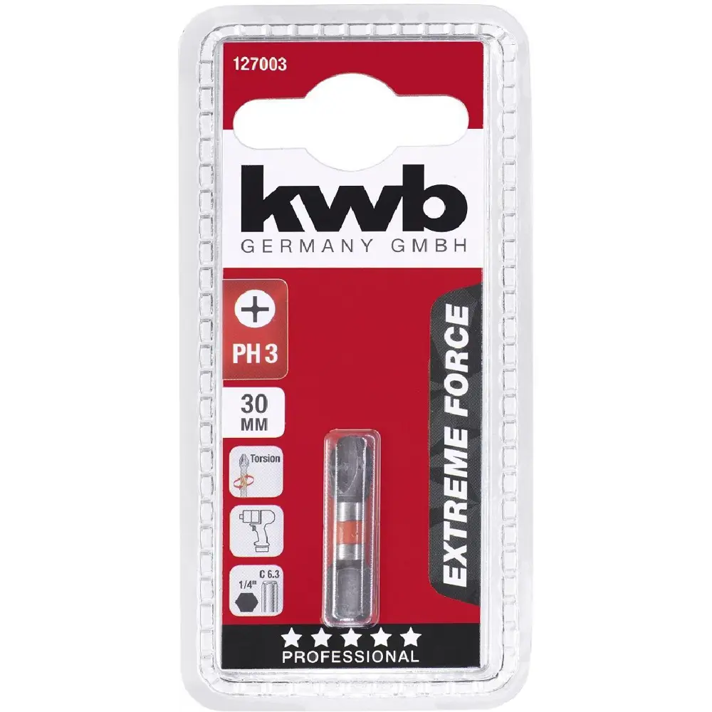 Бита ударная KWB Impact 127003 PH3x30 мм STLM-2024953 - Вид №1