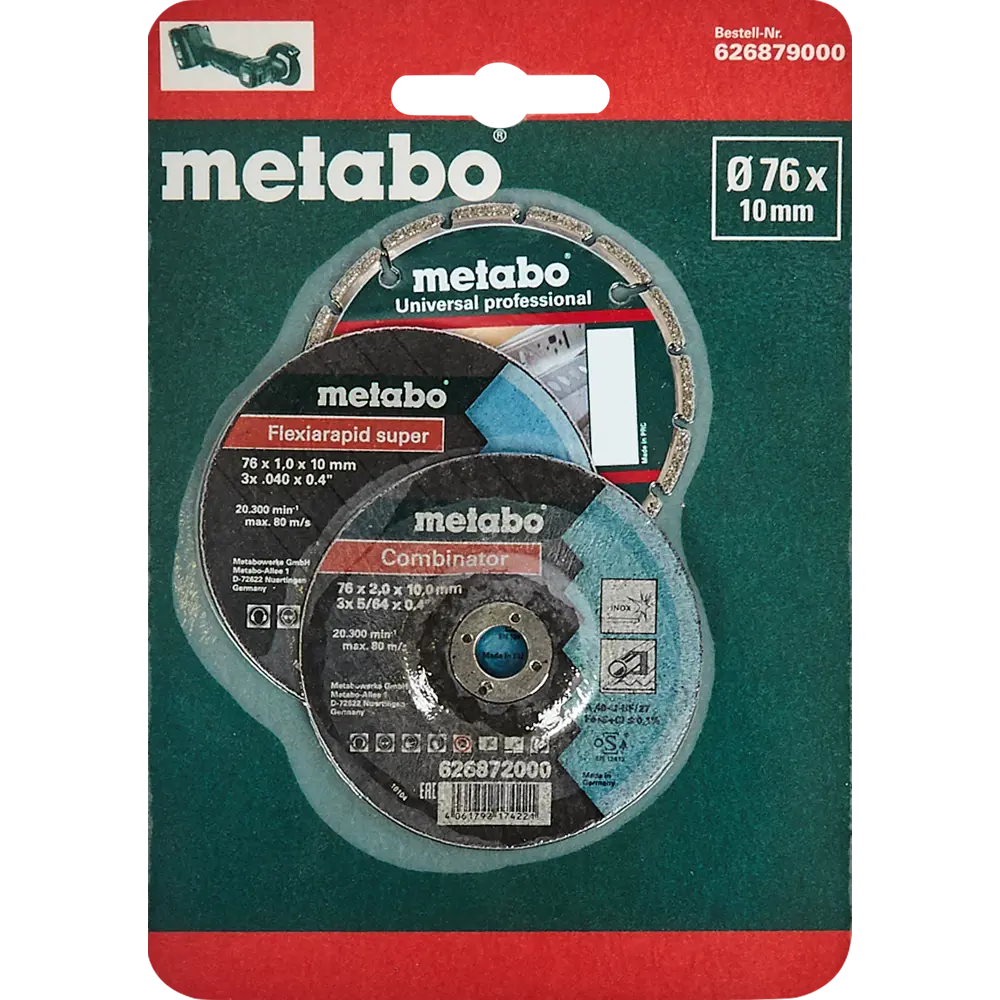Набор дисков Metabo 626879000 76x10 мм, 3 шт STLM-2096231 - Вид №1