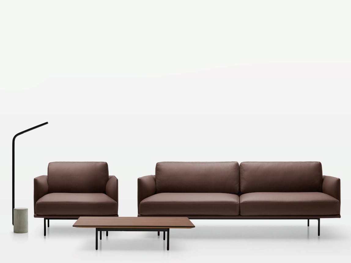 Стальной и деревянный прямоугольный низкий журнальный столик Quinti Sedute Нью-Йорк ARCH-00101540 - Вид №4