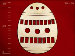 141374 Заготовка для декорирования Деревянная заготовка яйцо резное Полноцвет