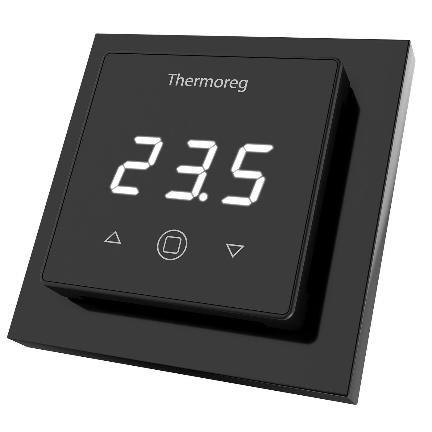 90021398 Терморегулятор для теплого пола reg TI-300 электронный цвет черный STLM-0087768 THERMO
