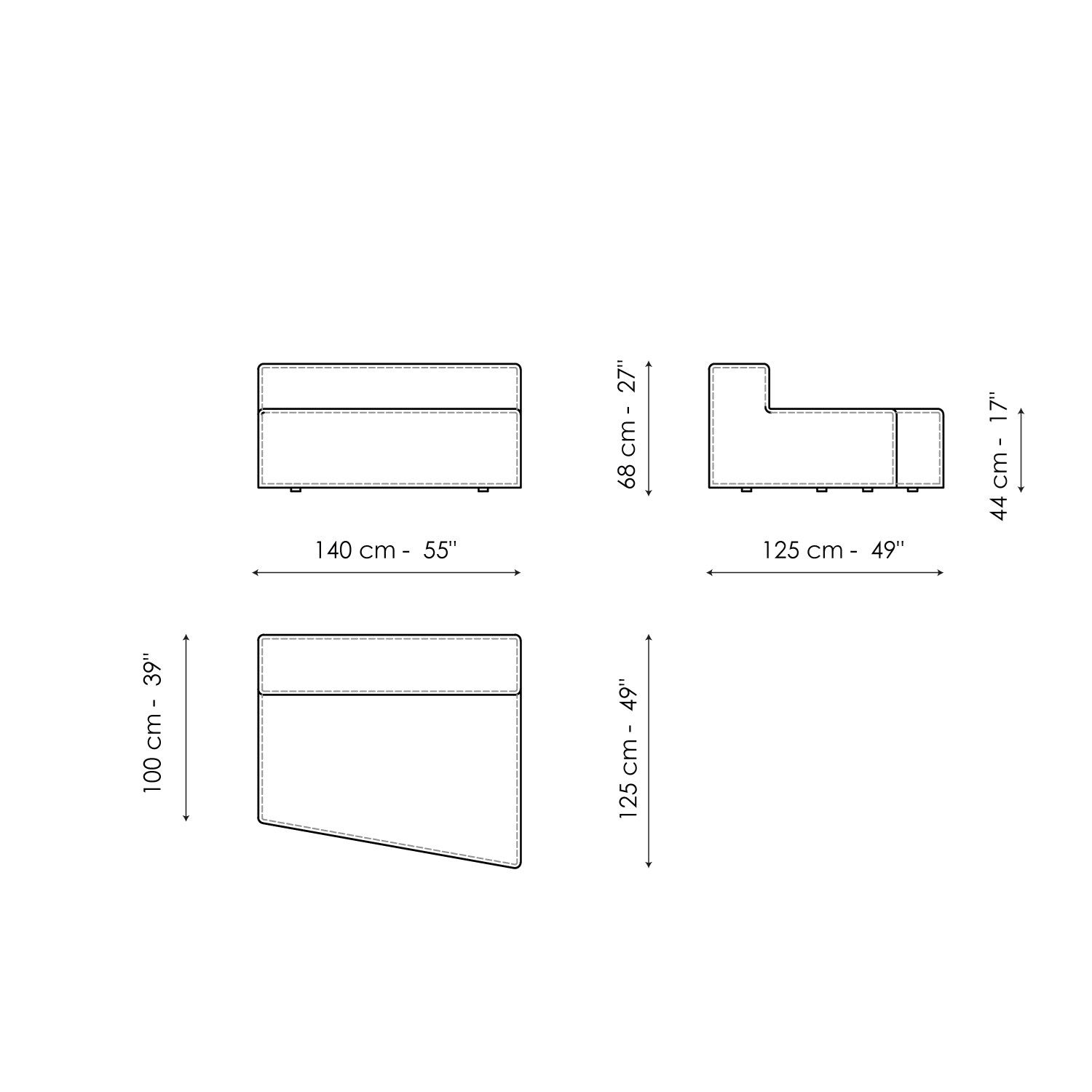 Модульный тканевый диван BONALDO арахис ARCH-00098902 - Вид №27