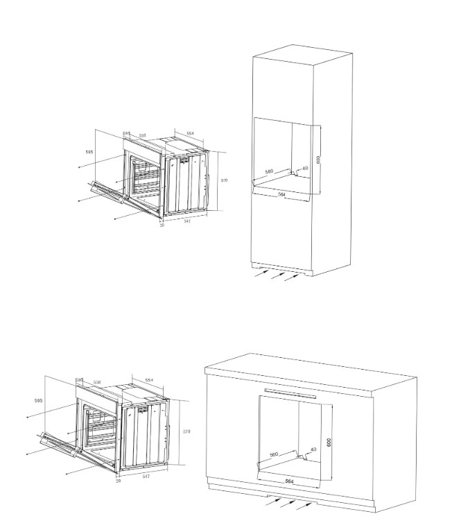 9155741 Электрический духовой шкаф Candy COXT12LATBX черный STDN-0037781 - Вид №4