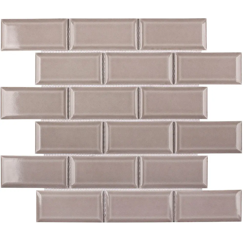 Мозаика керамическая Smart Mosaic Homework Metro Grey Glossy 29.1x29.55 см цвет серый STLM-2162867 - Вид №2