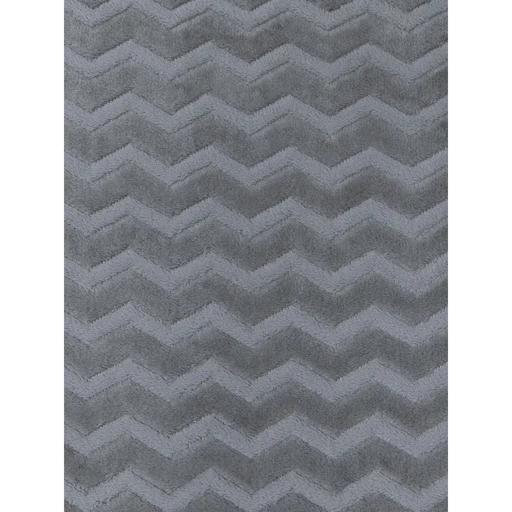 Плед Зигзаг 200x220 см фланель цвет серый TEXREPUBLIC STLM-2047154 - Вид №2