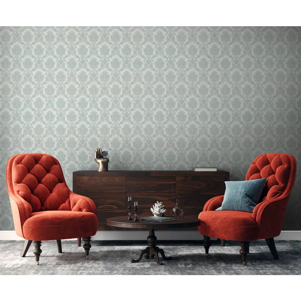 Обои виниловые Vog Collection Берсел голубые 1.06 м VV31155-17 84180851 STLM-2110674 Берсель - Вид №2