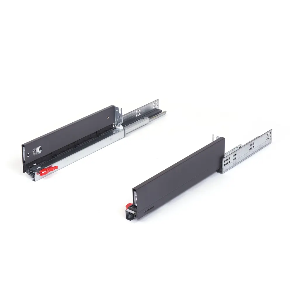 Комплект роликовых направляющих Flowbox h58 400 мм, сталь, цвет антрацит 85441342 STLM-2150901 Santreyd  - Вид №1