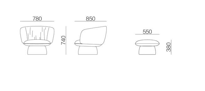Мягкая подставка для ног HC28 maison Alya ARCH-00061157 - Вид №2