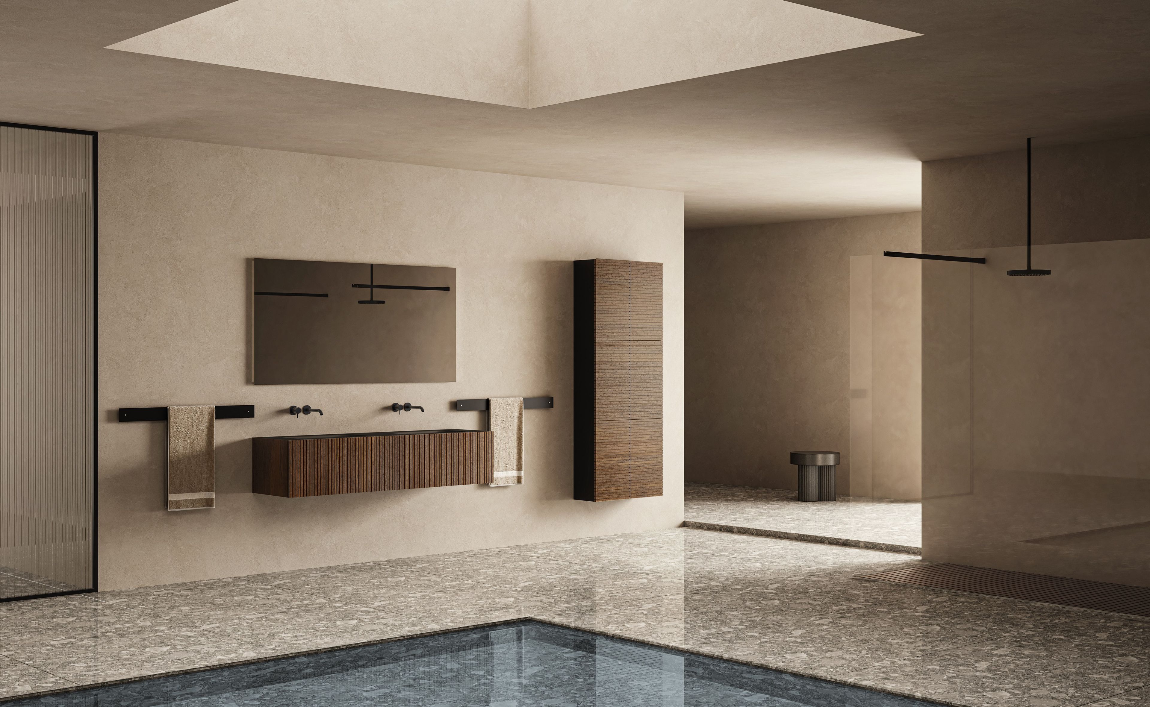 Шкаф для раковины из тикового дерева с дверцами Moab Door ARCH-00136600 - Вид №5