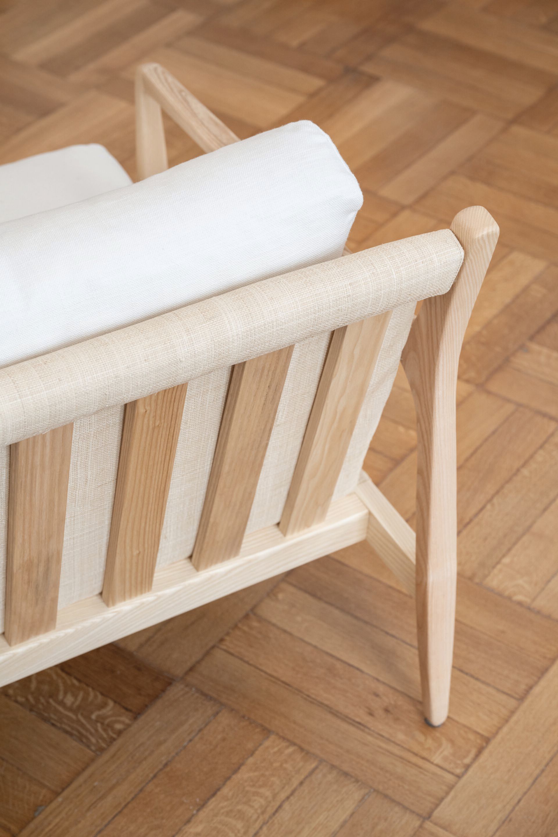 Кресло из дерева и рафии с подлокотниками DOM EDIZIONI коллекция Ривьера ARCH-00050603 - Вид №2