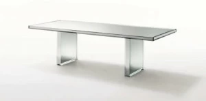 Glas Italia Прямоугольный стол из хрусталя Prism