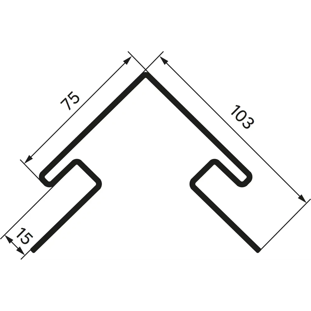 Угол наружный для фасадных панелей MONLID цвет коричневый 3 м STLM-2137982 - Вид №1