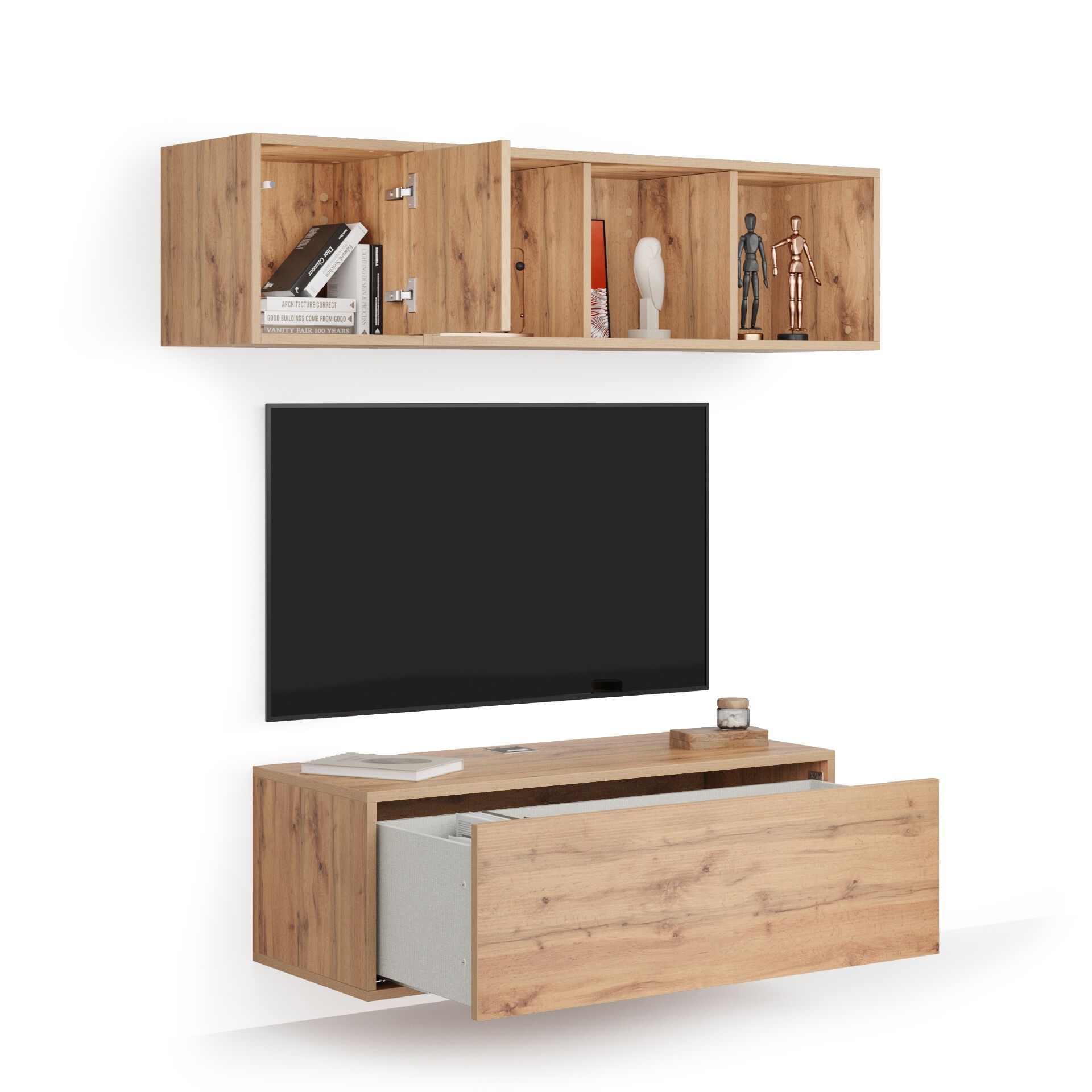 Модульная оборудованная стена установленная стеной в меламинированном Mobili Fiver IACOPO ARCH-00070420 - Вид №35