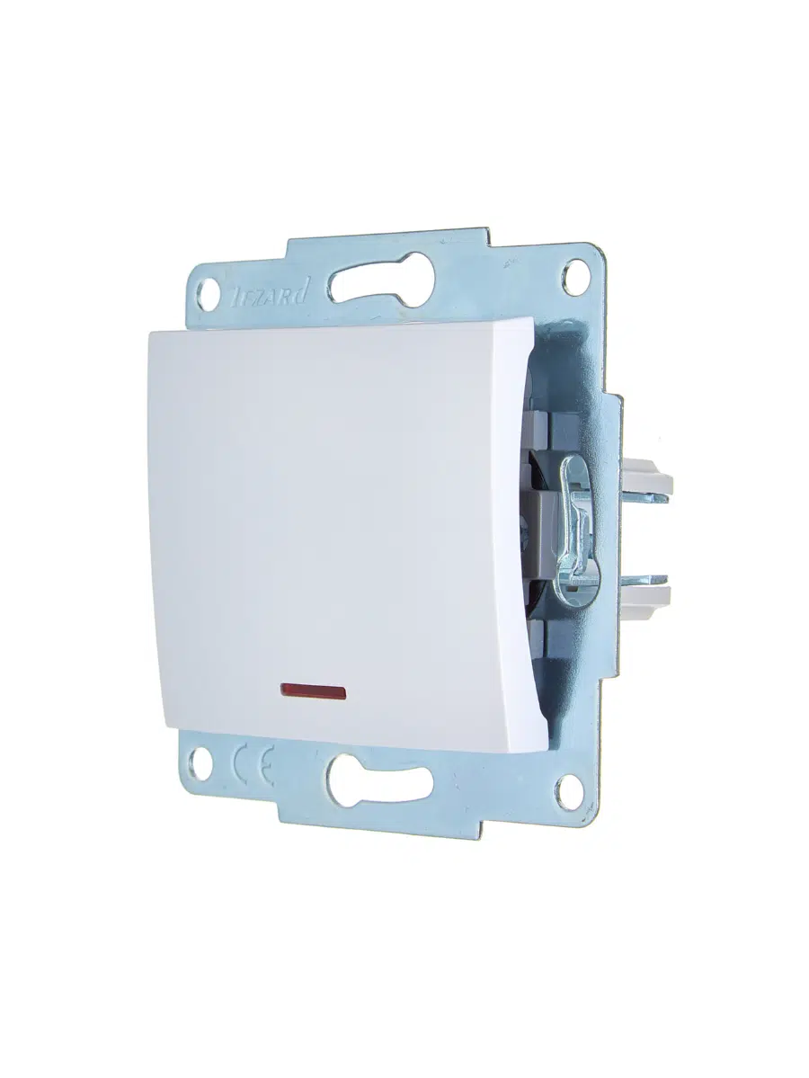 ASTI Выключатель с подсветкой белый механизм LEZARD 7081-0288-111 - Вид №4