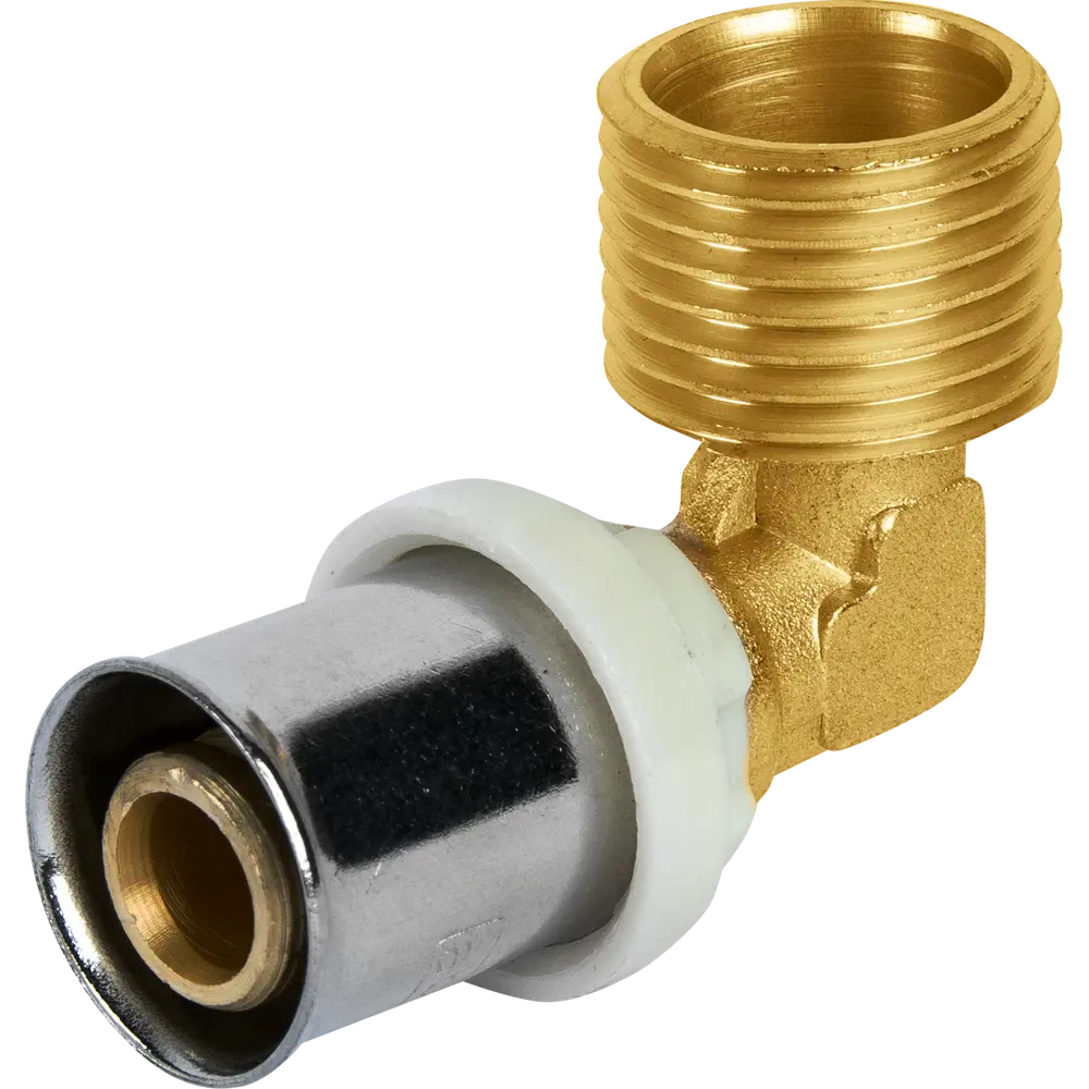 Угловой фитинг AQUABEAM 90° для труб 16 мм × 1/2" - надежное соединение под прямым углом 82275214 STLM-0023759