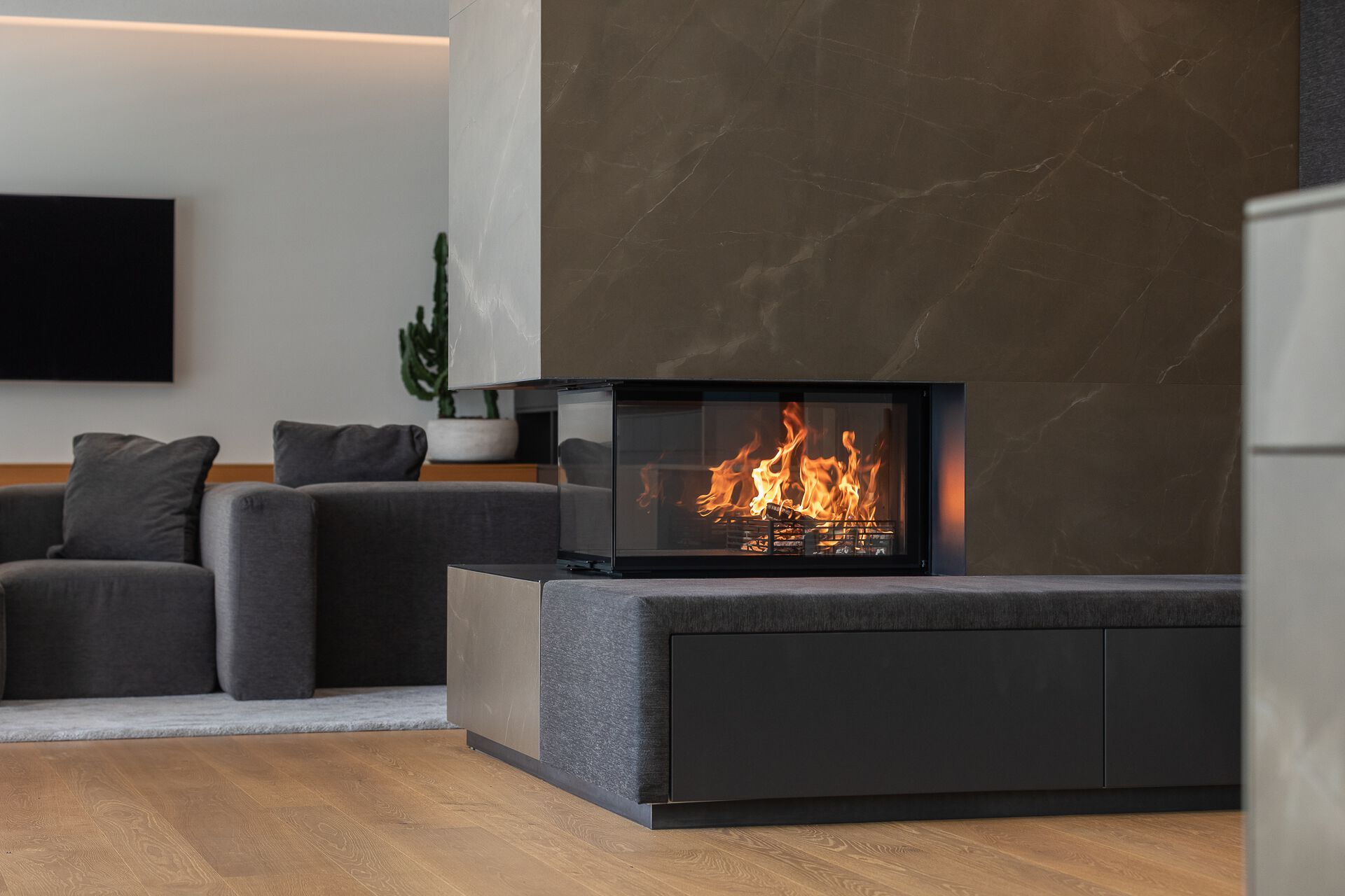 Стальной тройной фасад дровяной камин RÜEGG RIII ARCH-00145191 - Вид №6