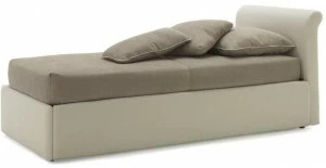 Bolzan Letti Односпальная кровать с изголовьем и фигурной боковой панелью Perla