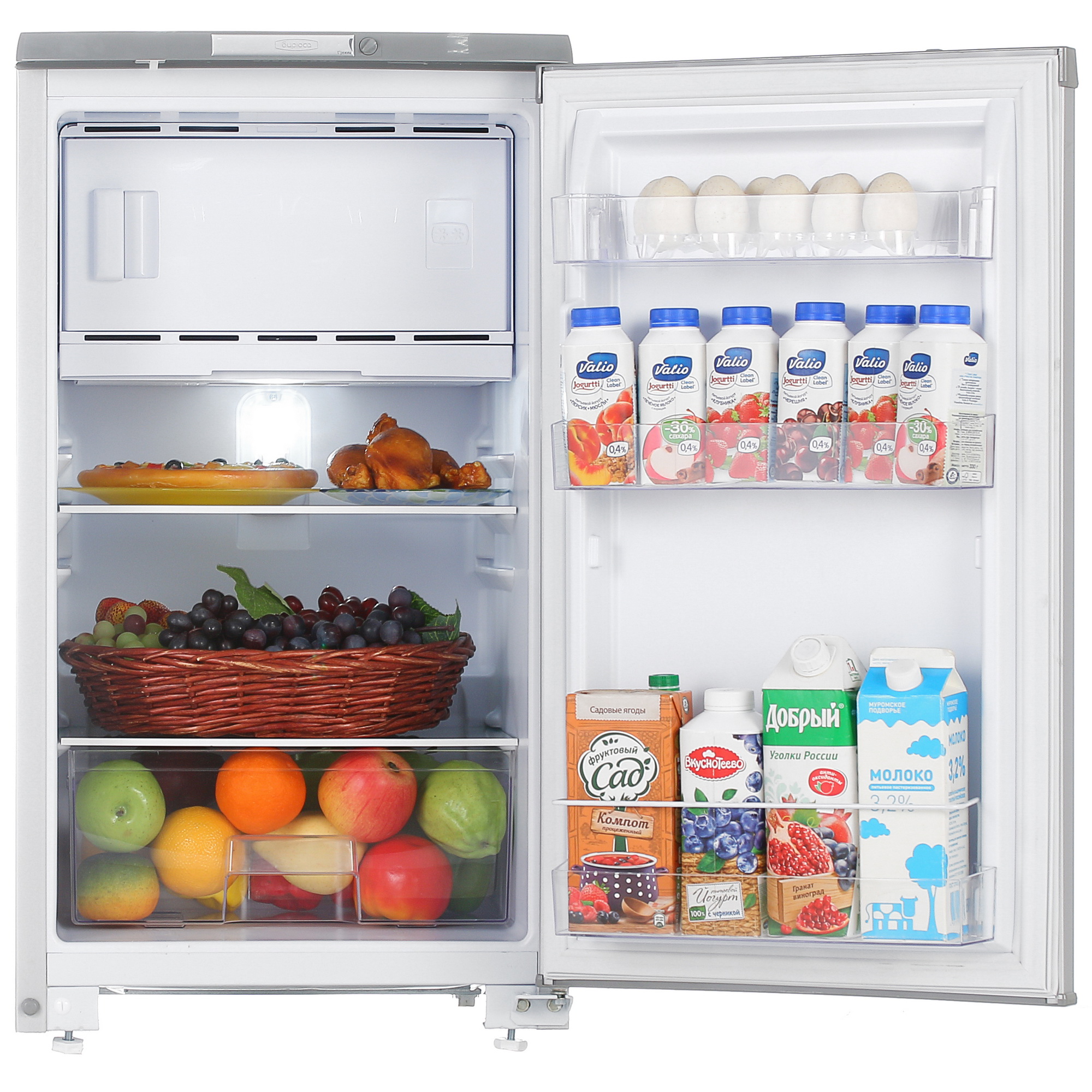 8121688 Холодильник компактный   Бирюса М108 серебристый STDN-0005135 - Вид №5