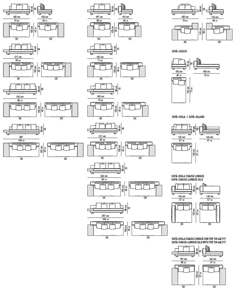 Ткань диван Minotti WHITE ARCH-00116367 - Вид №22