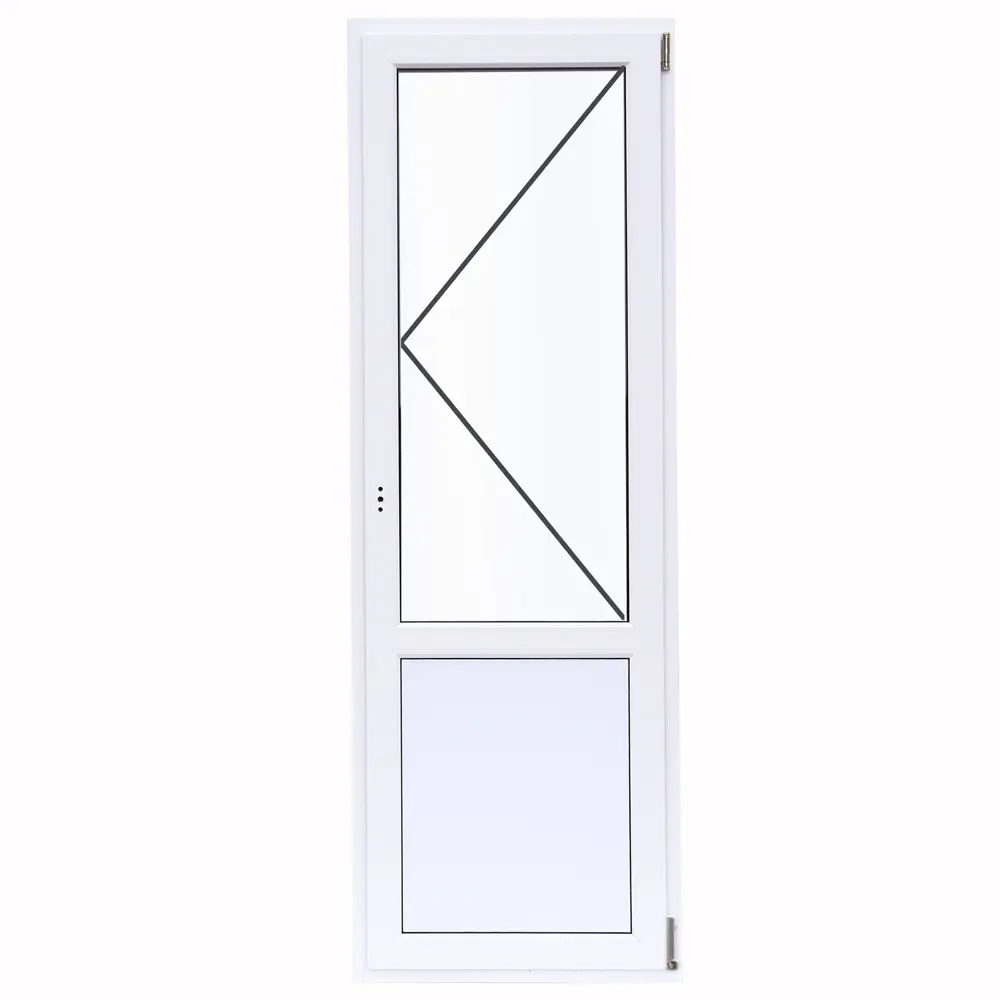 Балконная дверь ПВХ Deceuninck 2180x670 мм (ВxШ) правая поворотная двуxкамерный стеклопакет белый STLM-2156798