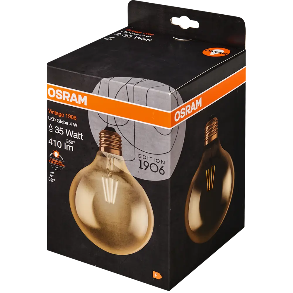 Лампа светодиодная Osram филаментная E27 220-240 В 4.5 Вт/824 шар STLM-2101477 - Вид №3