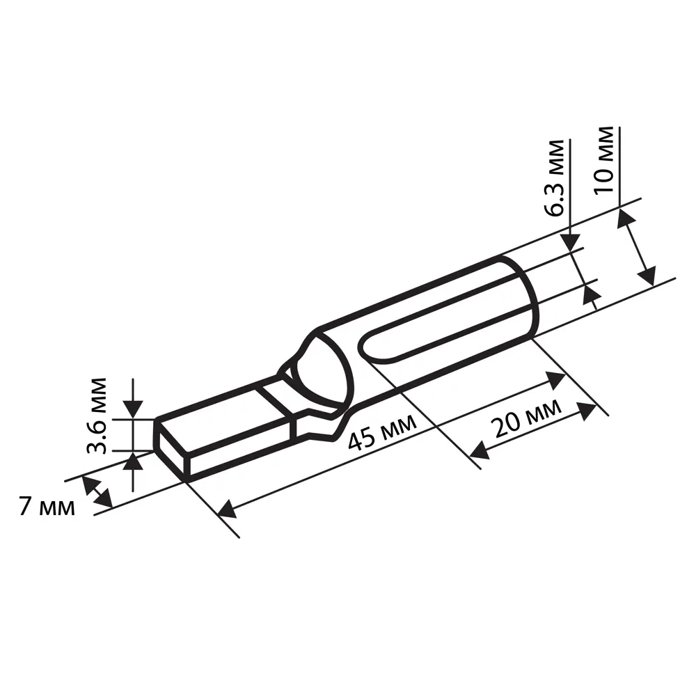 Наконечник штифтовой Duwi для алюминиевых проводов 16 мм² (5 шт) 87660319 STLM-1111401 - Вид №8