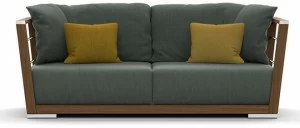 Atmosphera Садовый диван со съемным чехлом из тика и ткани Embrace Em.dv