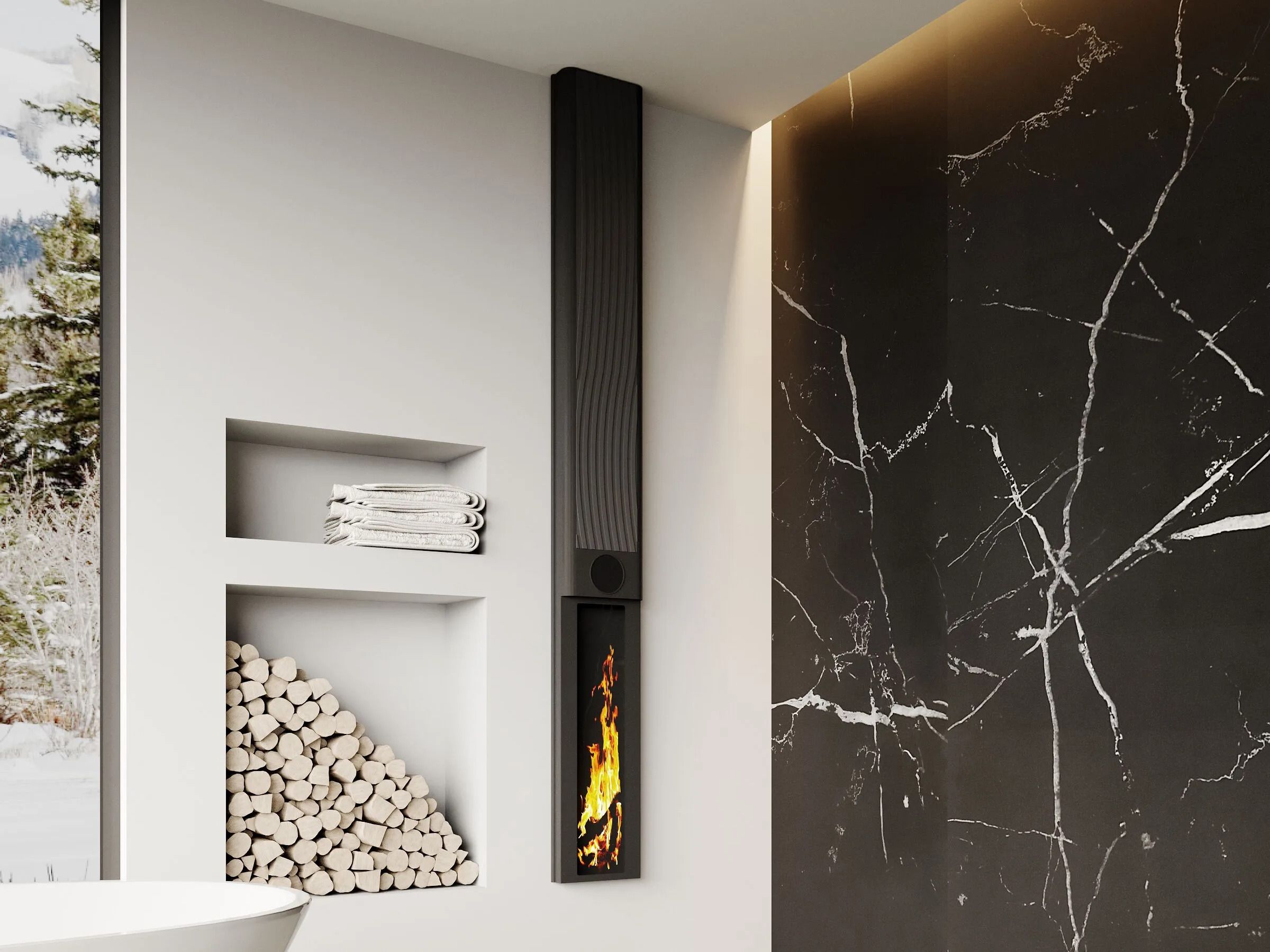 Инфракрасный излучающий диффузор Infralia G-CERA FIREPLACE ARCH-00051723