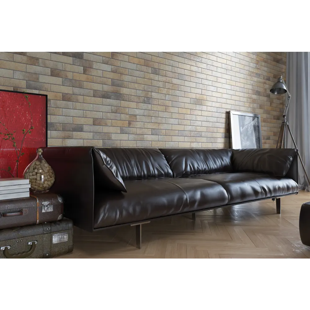 Cerrad Loft Brick Masala - клинкерная плитка для фасада в бежевых тонах 18563231 STLM-0011422 - Вид №4